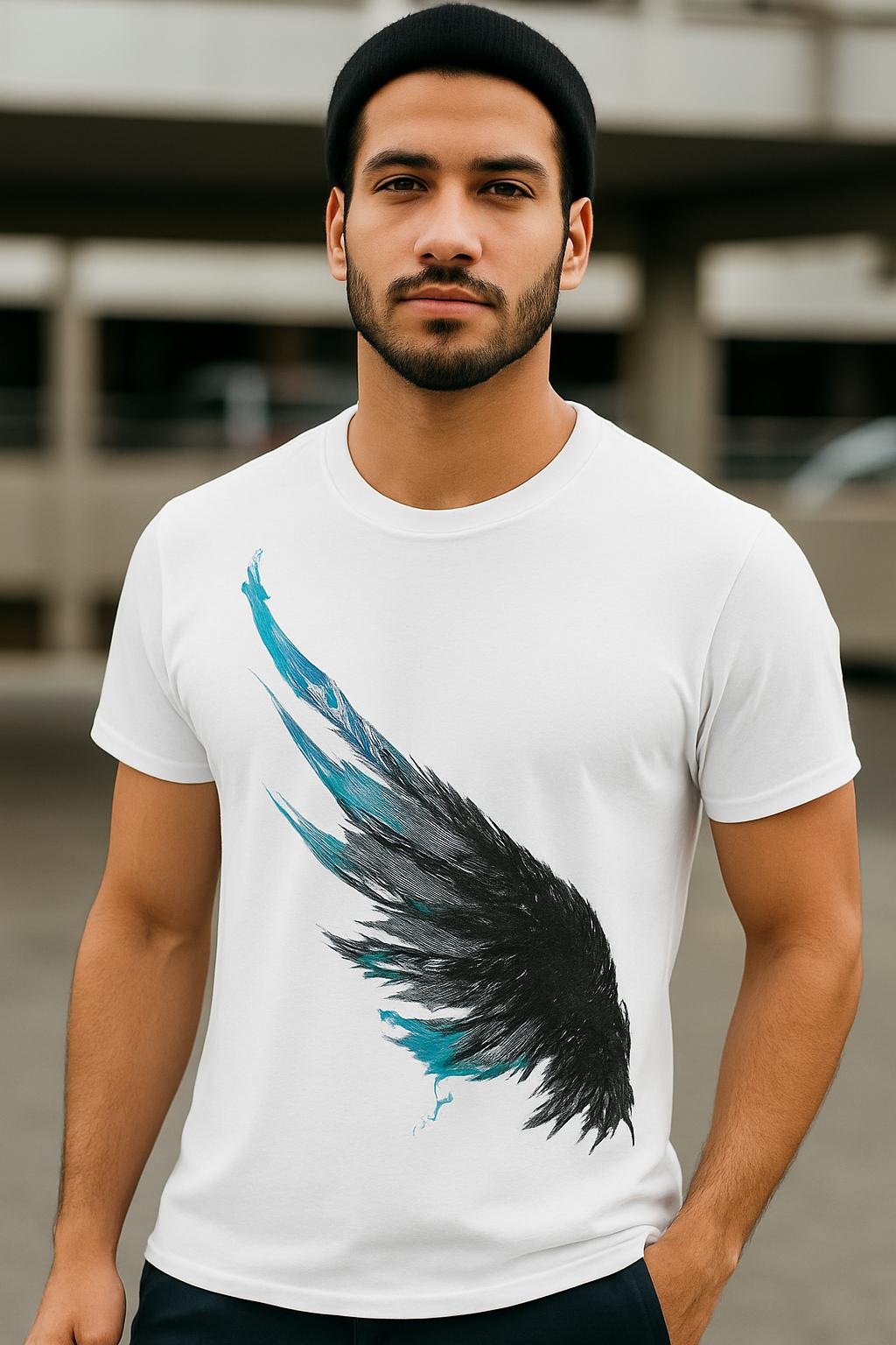 Midnight Feather Graphic T-Shirt