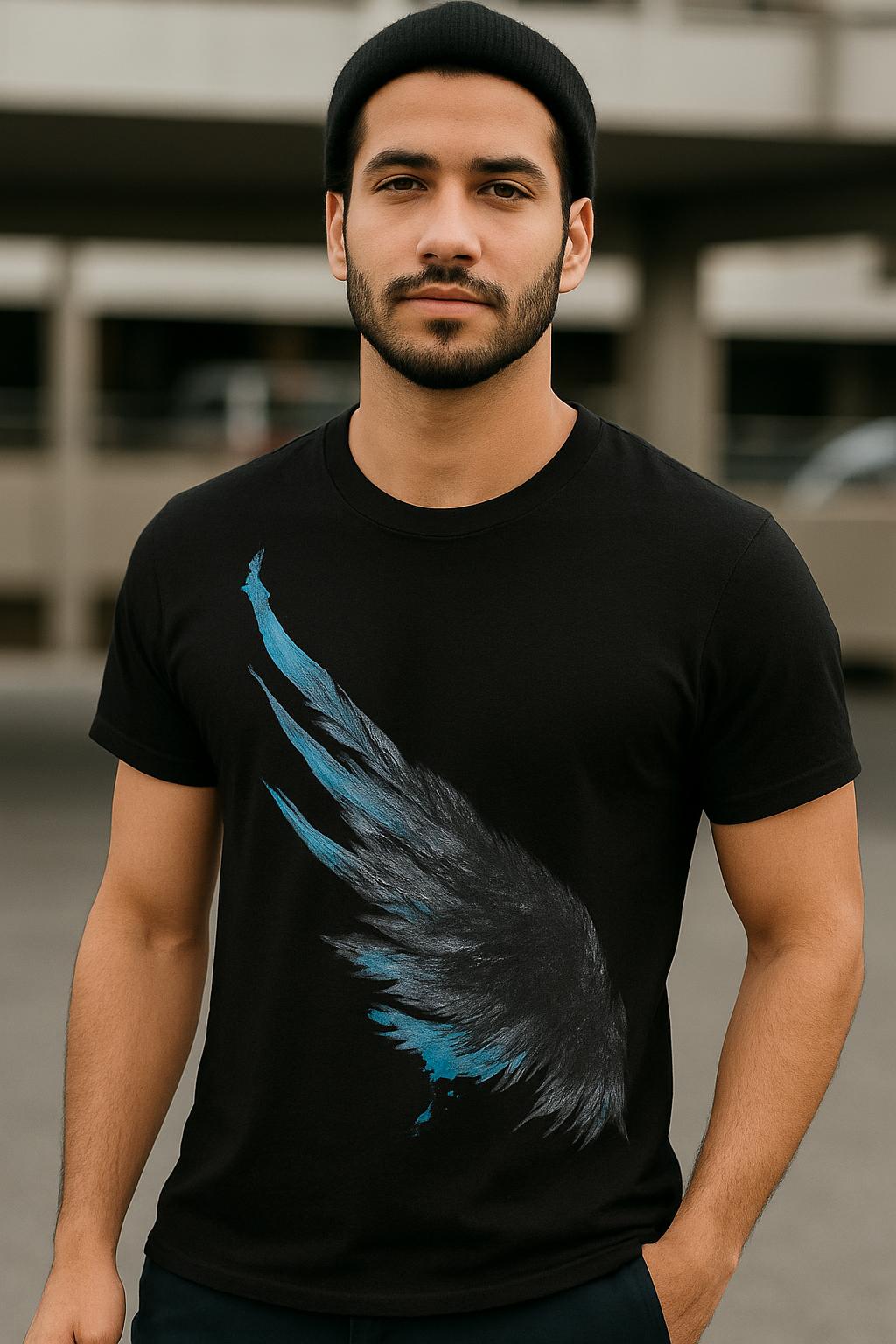 Midnight Feather Graphic T-Shirt